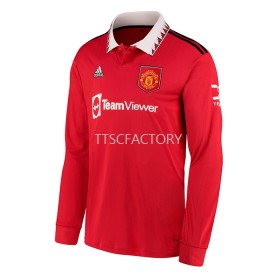 Maillot de Foot Manchester United Domicile 2022-23 Manches Longues
